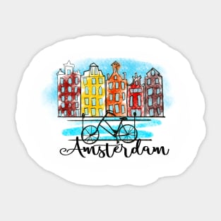 Amsterdam skyline city view Sticker